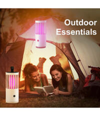 Lampada Zanzare Multidimensionale 360â€‹â€‹° Trappola Onde Luminose Turbo Aspirazione         