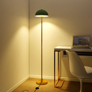 Lampada da terra moderna con testa regolabile, Lampada alta per soggiorno da letto e ufficio Verde-Lampade