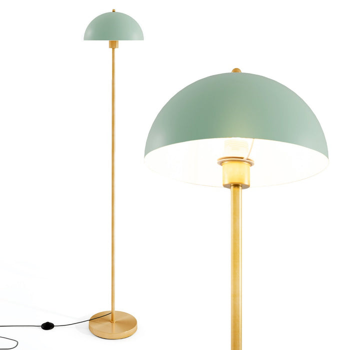 Lampada da terra moderna con testa regolabile, Lampada alta per soggiorno da letto e ufficio Verde-Lampade