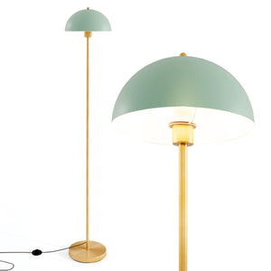 Lampada da terra moderna con testa regolabile, Lampada alta per soggiorno da letto e ufficio Verde-Lampade