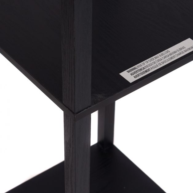 Lampada da terra in legno 1,6 m lampada da soggiorno con 3 ripiani portaoggetti Design scandinavo per camera da letto Lampadina da 40 watt non inclusa 20_0006269