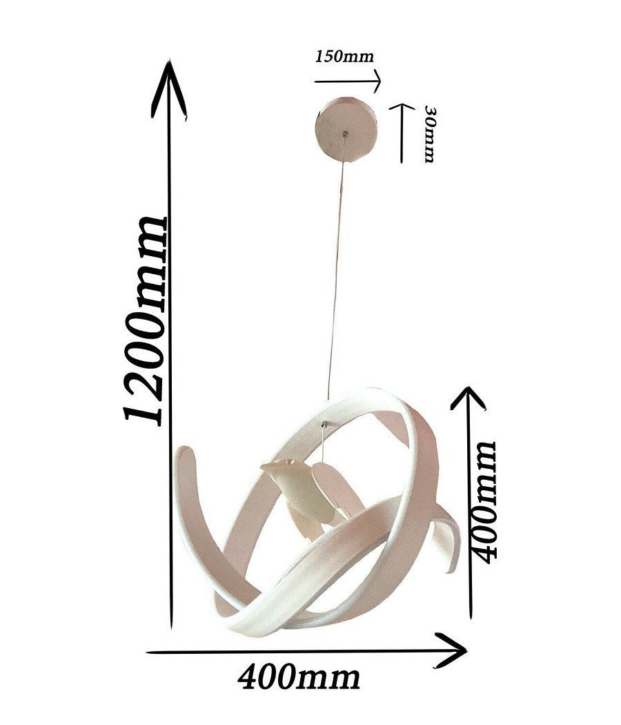 Lampadario 53w Led Moderno Lampada A Sospensione Con Uccello Luminoso 6500k A51         