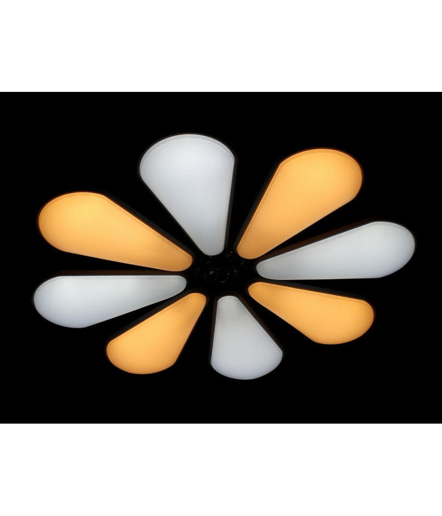 Lampadario A Forma Di Fiore Moderno 80 Watt Doppia Illuminazione Plafoniera C10         