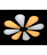 Lampadario A Forma Di Fiore Moderno 80 Watt Doppia Illuminazione Plafoniera C10         