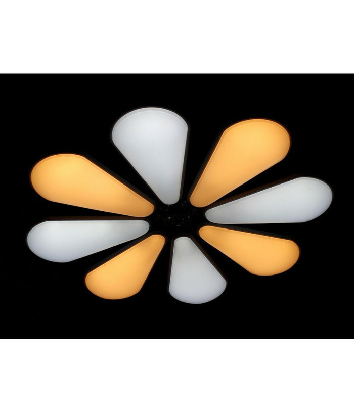 Lampadario A Forma Di Fiore Moderno 80 Watt Doppia Illuminazione Plafoniera C10         