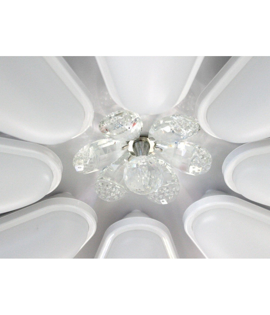 Lampadario A Forma Di Fiore Moderno 80 Watt Doppia Illuminazione Plafoniera C10         