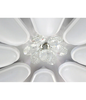 Lampadario A Forma Di Fiore Moderno 80 Watt Doppia Illuminazione Plafoniera C10         