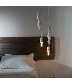 Lampadario A Forma Di Scoiattolo Lampada Decorativa Sospensione Attacco E27 A57         