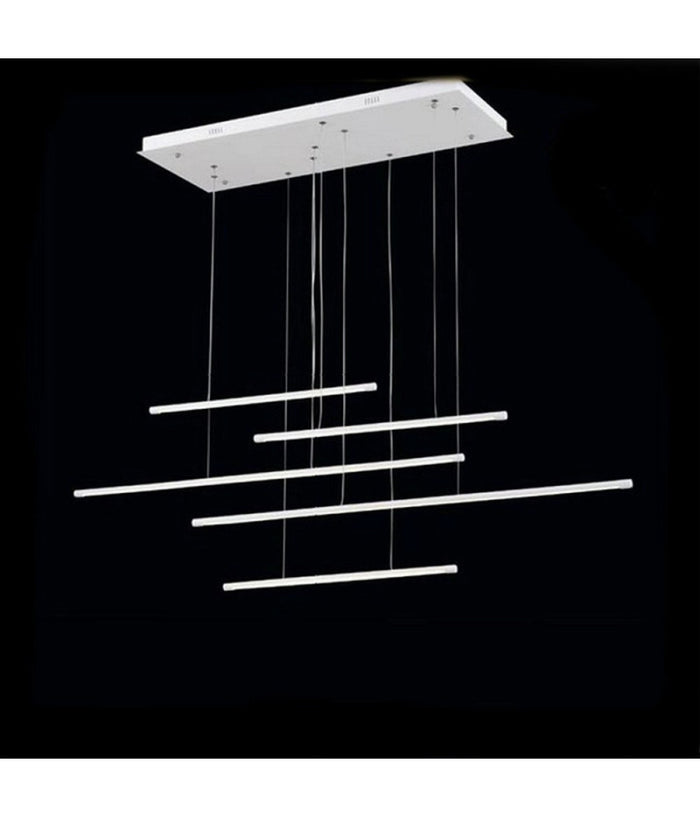Lampadario A Sospensione 38w A Led Design Minimal 3 Colorazione Di Luce Lp-43-3c  Bianco       