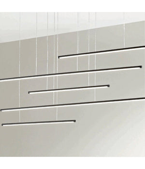 Lampadario A Sospensione 38w A Led Design Minimal 3 Colorazione Di Luce Lp-43-3c  Nero       