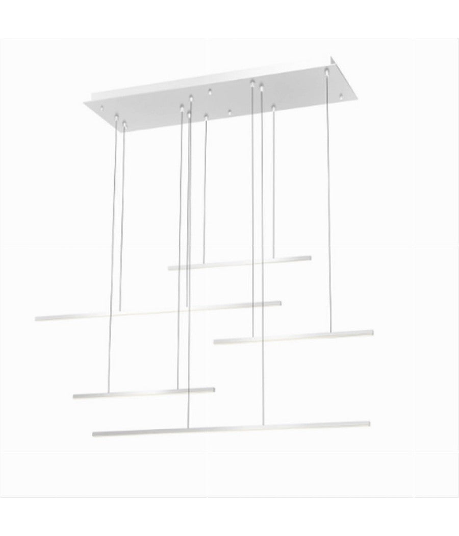 Lampadario A Sospensione 38w A Led Design Minimal 3 Colorazione Di Luce Lp-43-3c         