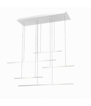 Lampadario A Sospensione 38w A Led Design Minimal 3 Colorazione Di Luce Lp-43-3c         