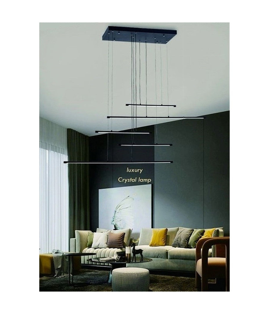 Lampadario A Sospensione 38w A Led Design Minimal 3 Colorazione Di Luce Lp-43-3c         