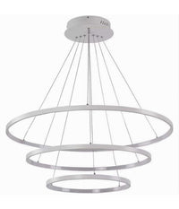 Lampadario A Sospensione 51 W Led Forma Pianeta Bianco 3 Colorazione Luce A64-3c         