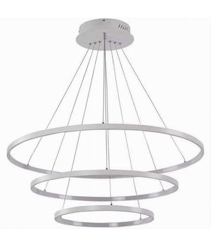 Lampadario A Sospensione 51 W Led Forma Pianeta Bianco 3 Colorazione Luce A64-3c         