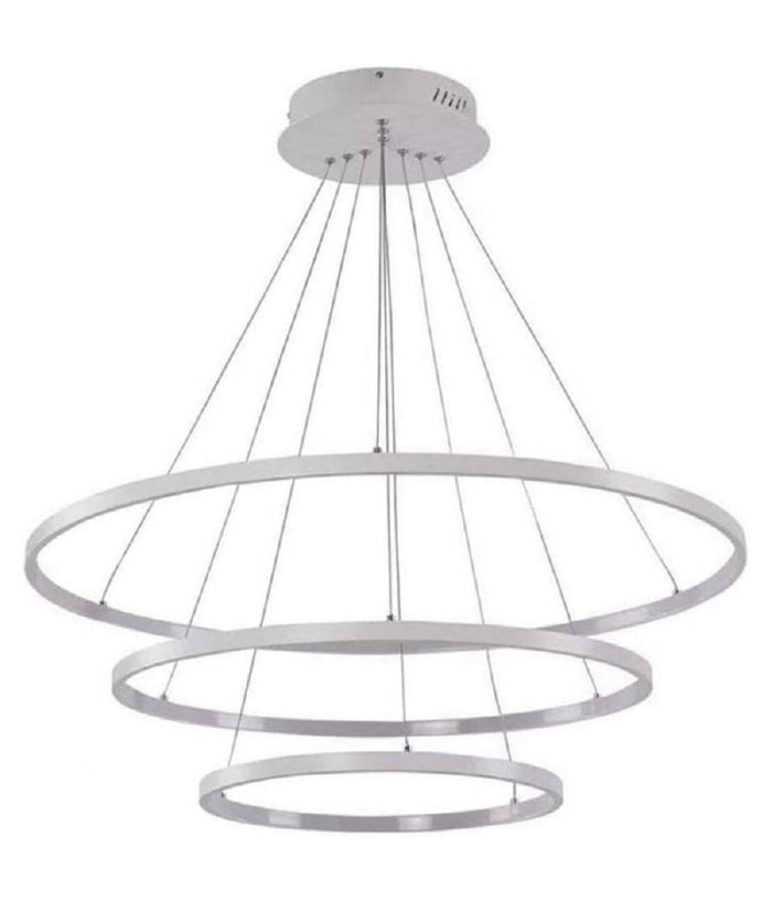 Lampadario A Sospensione 51w A Led Forma Di Pianeta Bianco Luce Calda Fredda A64         