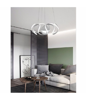 Lampadario A Sospensione 78 Watt Led Spirale 2.0 Bianco Luce Fredda 6500k Lp-11b         