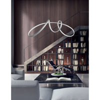 Lampadario a sospensione a Led Lumen di Ondaluce 60w 6000lm 110cm Dimmerabile 4000k