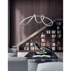 Lampadario a sospensione a Led Lumen di Ondaluce 60w 6000lm 110cm Dimmerabile 4000k