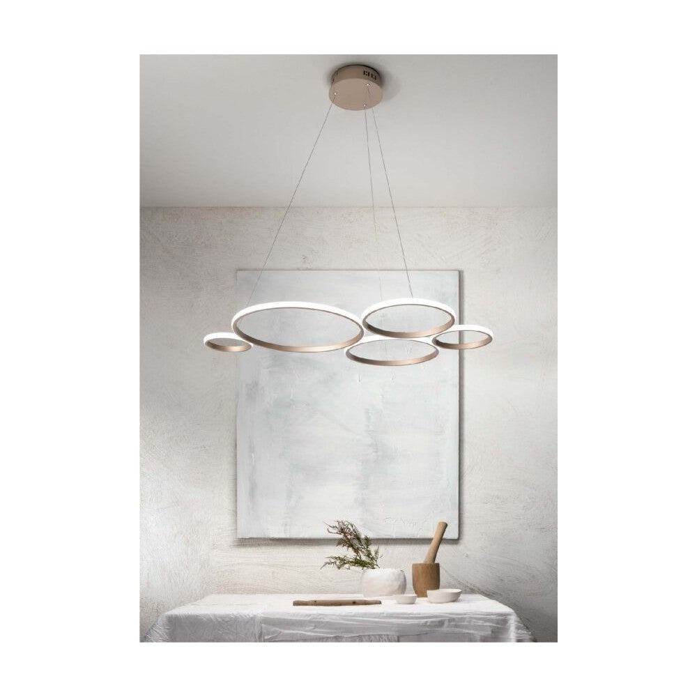 Lampadario a sospensione a led Pois-Oro