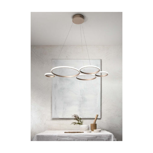 Lampadario a sospensione a led Pois-Oro