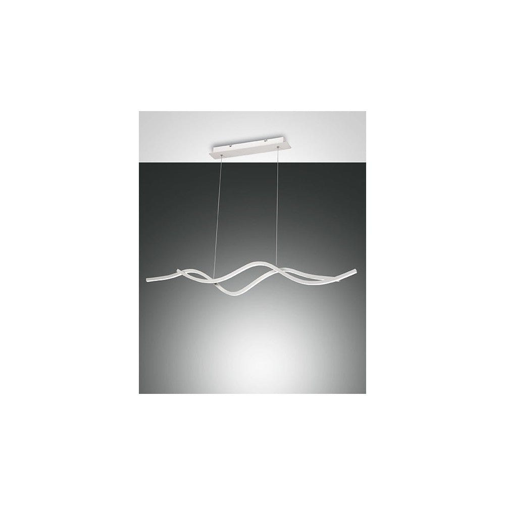 Lampadario a sospensione a led Sinuo 36W bianco 3666-45-102 Fabas Luce