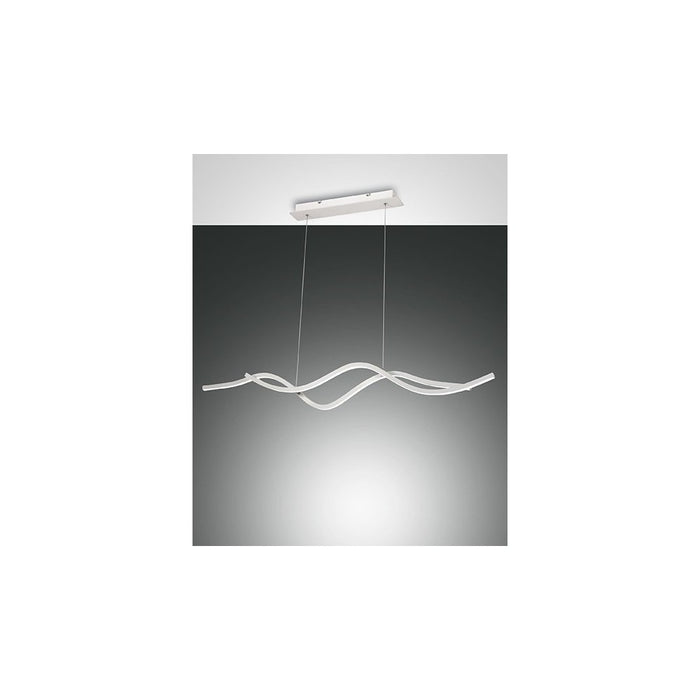 Lampadario a sospensione a led Sinuo 36W bianco 3666-45-102 Fabas Luce