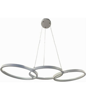 Lampadario A Sospensione Da Soffitto 3 Anelli Tre Tonalità  Di Colore 40w B63-b3c         