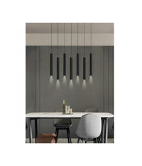 Lampadario A Sospensione Design Moderno Cilindro Soffitto Attacco Gu10 Ip20 A61         