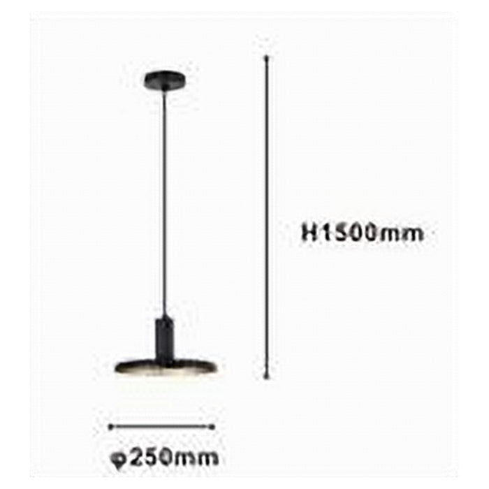 Trade Shop - Lampadario A Sospensione Design Moderno Con Paralume In Ferro Nero Oro E27 Ip20 33757         