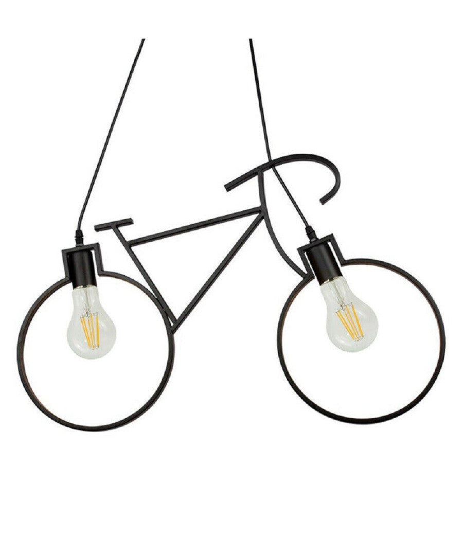 Lampadario A Sospensione E27 Da Soffitto A Forma Di Bicicletta Lampada Bici A10         
