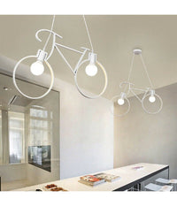 Lampadario A Sospensione E27 Da Soffitto A Forma Di Bicicletta Lampada Bici A10         
