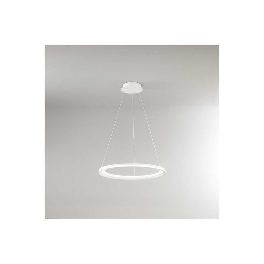 Lampadario a sospensione EDGE a led 66W bianco opaco Perenz