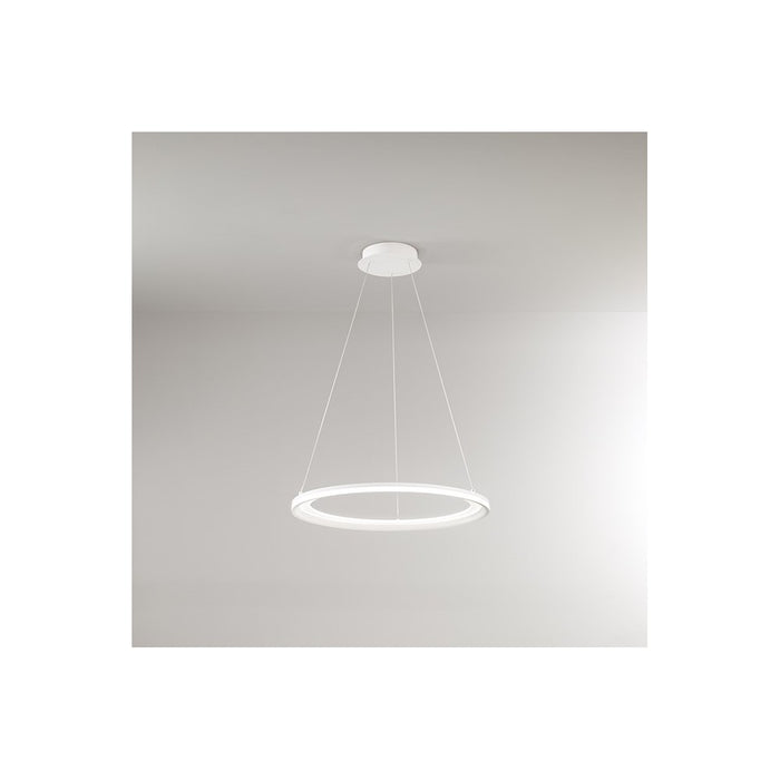 Lampadario a sospensione EDGE a led 66W bianco opaco Perenz