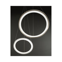 Lampadario a sospensione EDGE a led 86W Grigio Titanio Perenz