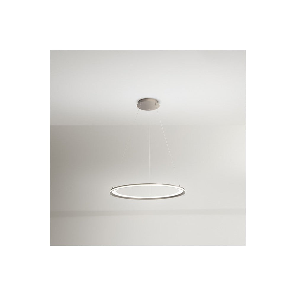 Lampadario a sospensione EDGE a led 86W Grigio Titanio Perenz