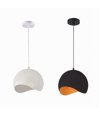 Lampadario A Sospensione In Metallo Pendente Forma Di Guscio D'uovo Luce E27 B93         