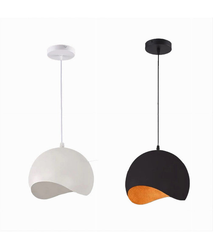 Lampadario A Sospensione In Metallo Pendente Forma Di Guscio D'uovo Luce E27 B93         