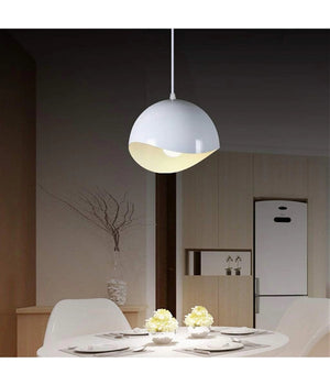 Lampadario A Sospensione In Metallo Pendente Forma Di Guscio D'uovo Luce E27 B93         