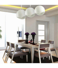 Lampadario A Sospensione In Metallo Pendente Forma Di Guscio D'uovo Luce E27 B93         