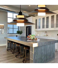 Lampadario A Sospensione Industriale E27 Lampada Pendente Vintage Retrò Lp-88  Nero       