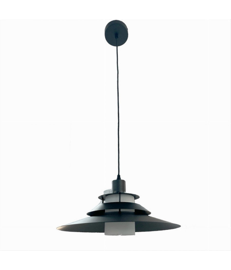 Lampadario A Sospensione Industriale E27 Lampada Pendente Vintage Retrò Lp-88  Nero       