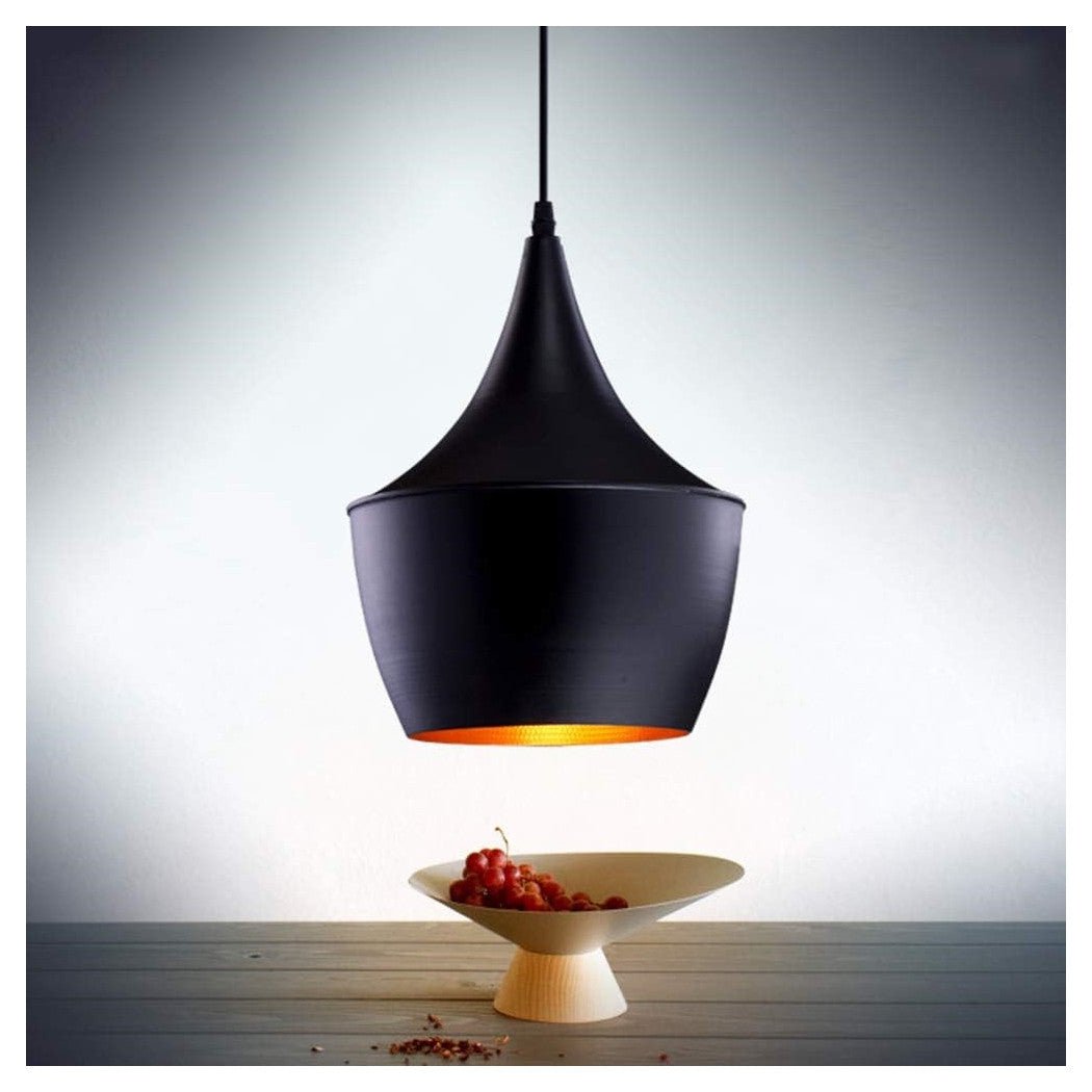 Trade Shop - Lampadario A Sospensione Lampada Stile Vintage Industriale Attacco E27 Nero Co3824-2 -