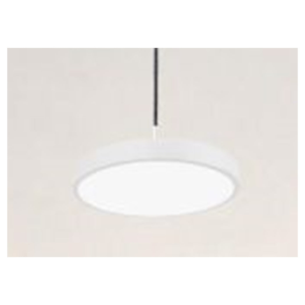 Trade Shop - Lampadario A Sospensione Led 40w Bianco Cerchio Tondo Moderno Minimal Luce 6500k 32880         
