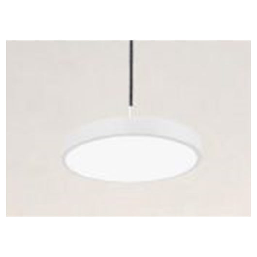 Trade Shop - Lampadario A Sospensione Led 40w Bianco Cerchio Tondo Moderno Minimal Luce 6500k 32880         