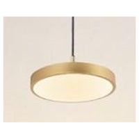Trade Shop - Lampadario A Sospensione Led 40w Oro Cerchio Tondo Moderno Minimal Luce 4000k 32910         