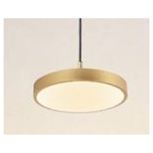 Trade Shop - Lampadario A Sospensione Led 40w Oro Cerchio Tondo Moderno Minimal Luce 4000k 32910         