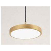 Trade Shop - Lampadario A Sospensione Led 40w Oro Cerchio Tondo Moderno Minimal Luce 6500k 32927         
