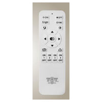 Trade Shop - Lampadario A Sospensione Led 60w 2 Cerchi Con Telecomando Design Moderno Bianco 71101         