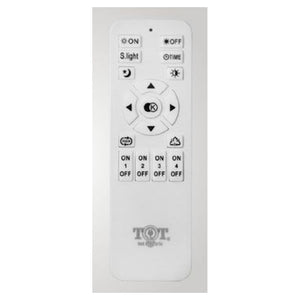 Trade Shop - Lampadario A Sospensione Led 65w 3 Semi Cerchi Con Telecomando Design Moderno Bianco 71378         